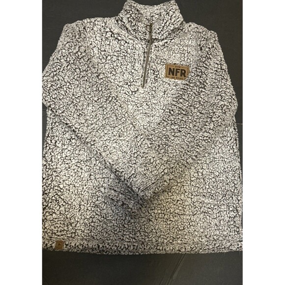 Other - NFR 2019 Las Vegas PRORODEO Sherpa Pullover 1/4 Zip Fleece Grey XL PRCA